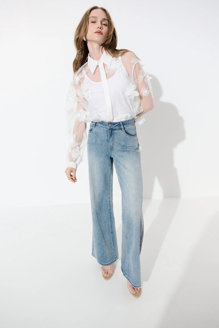 Joseph Ribkoff Rhinestone Jean