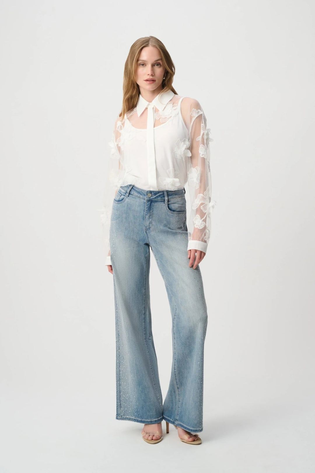 Joseph Ribkoff Rhinestone Jean