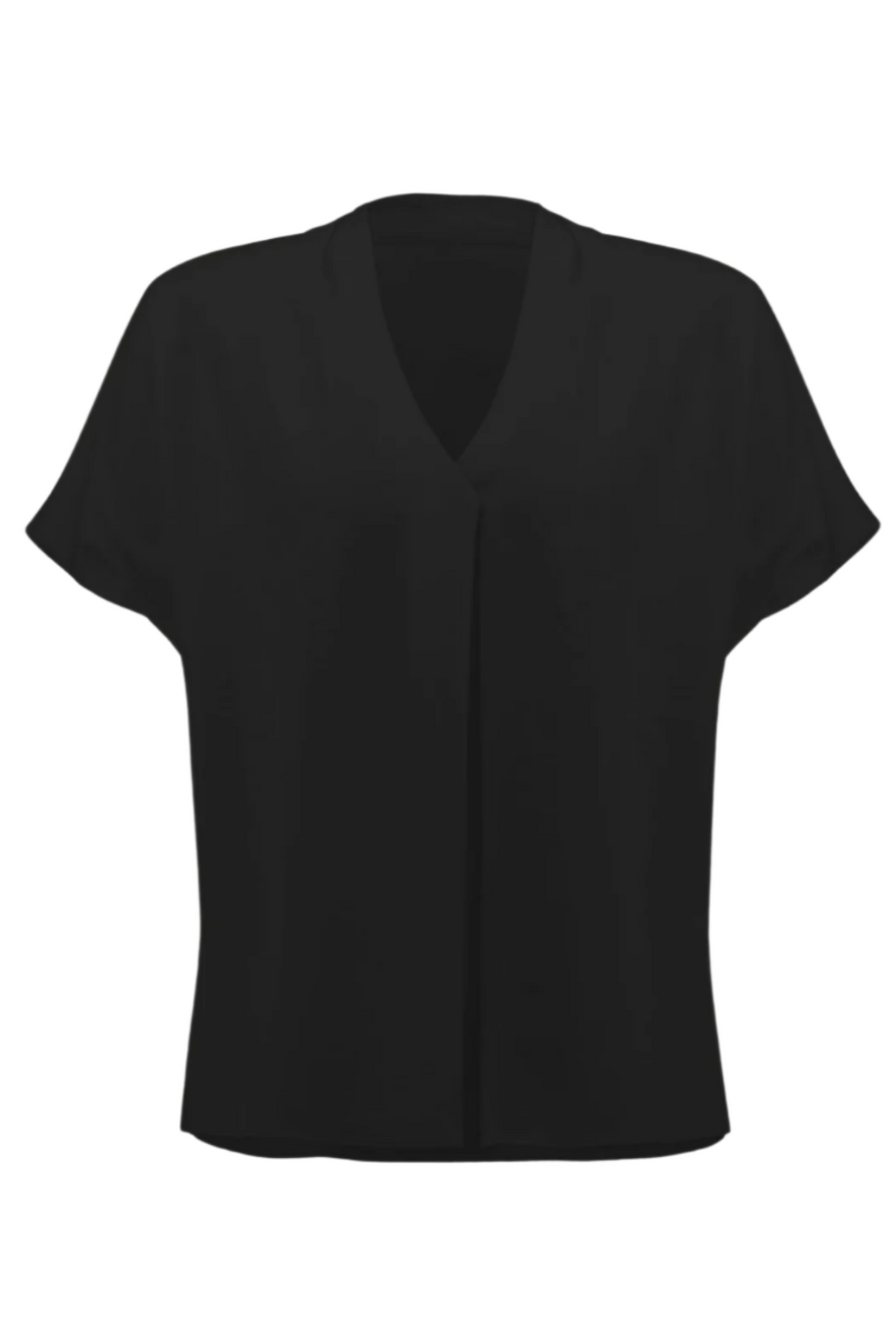 Textured Straight Top - Black - JR66