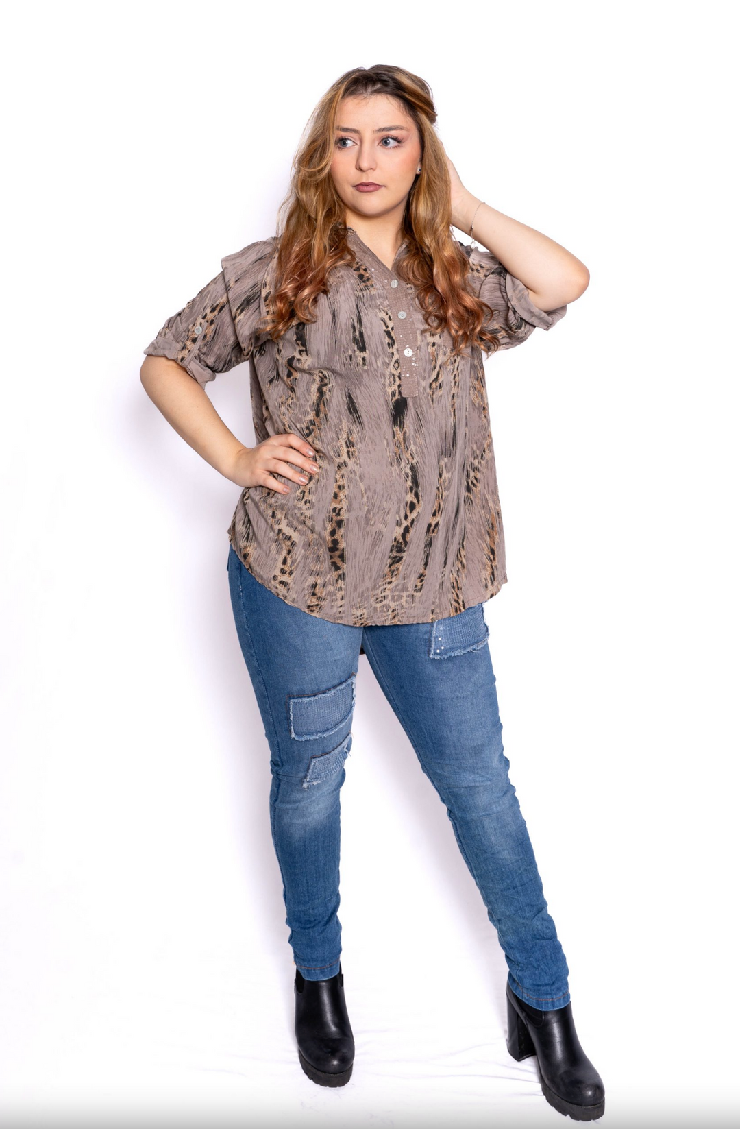 Leos Shirt - Taupe - TIC2