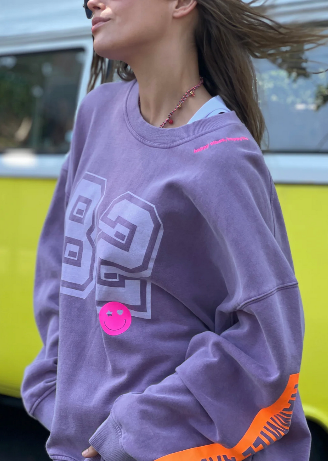 Long Retro Sweat - Washed Mauve - HC5