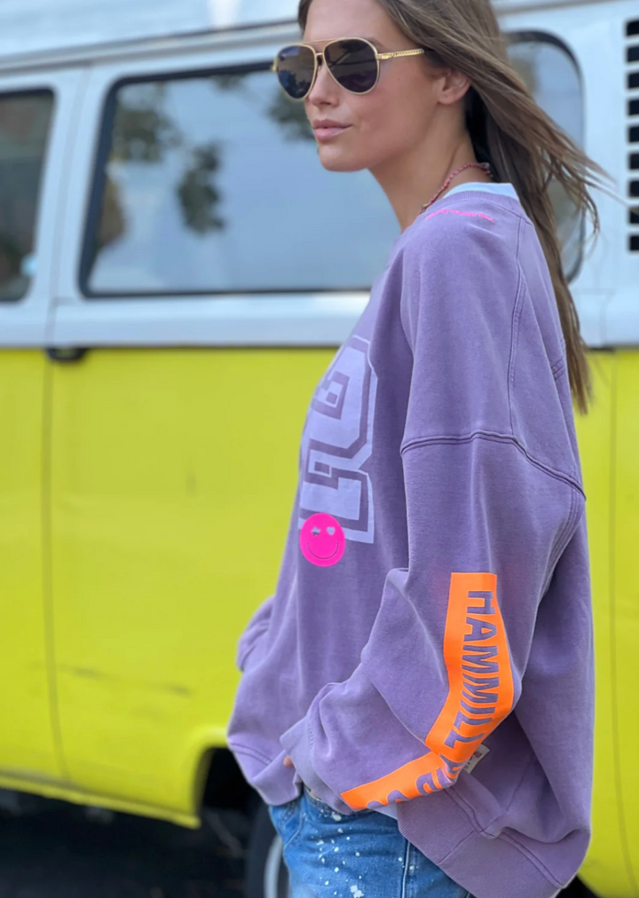 Long Retro Sweat - Washed Mauve - HC5