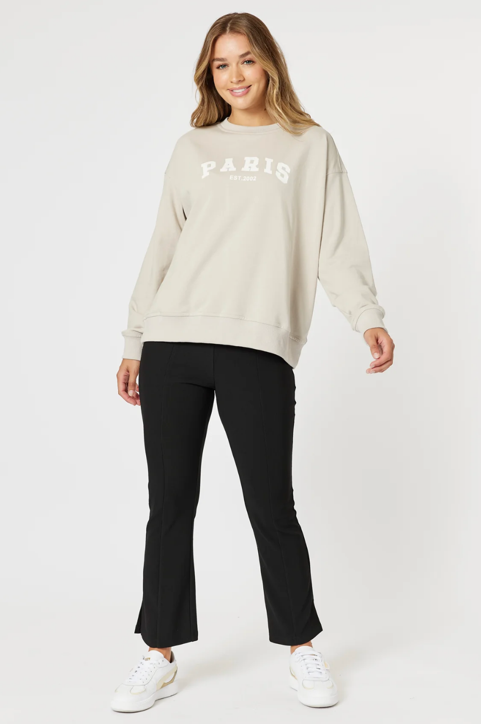 Paris Sweatshirt - Stone - TZ8