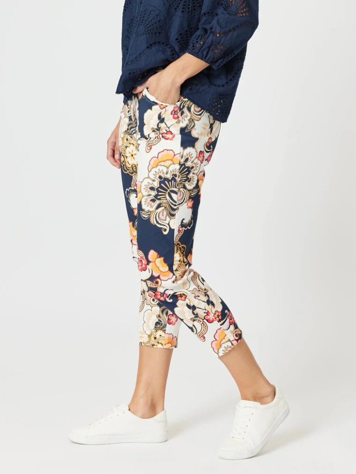 Lexi Print Pant - Navy - GS9