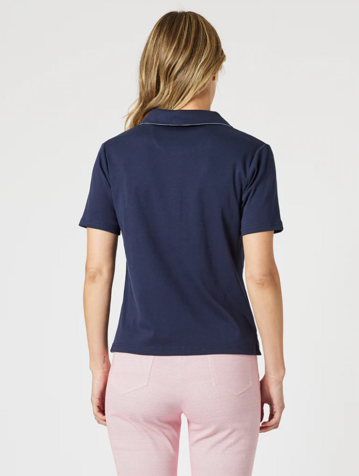 Classic Rib Polo - Navy - GS10