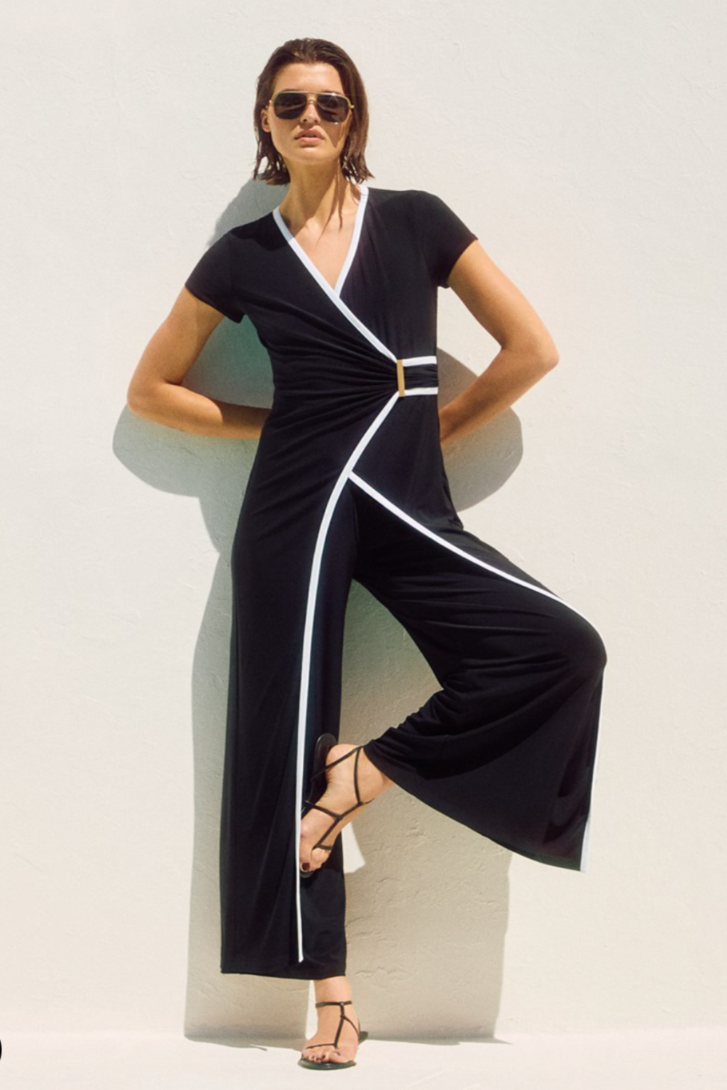 Ladies black culotte jumpsuit online