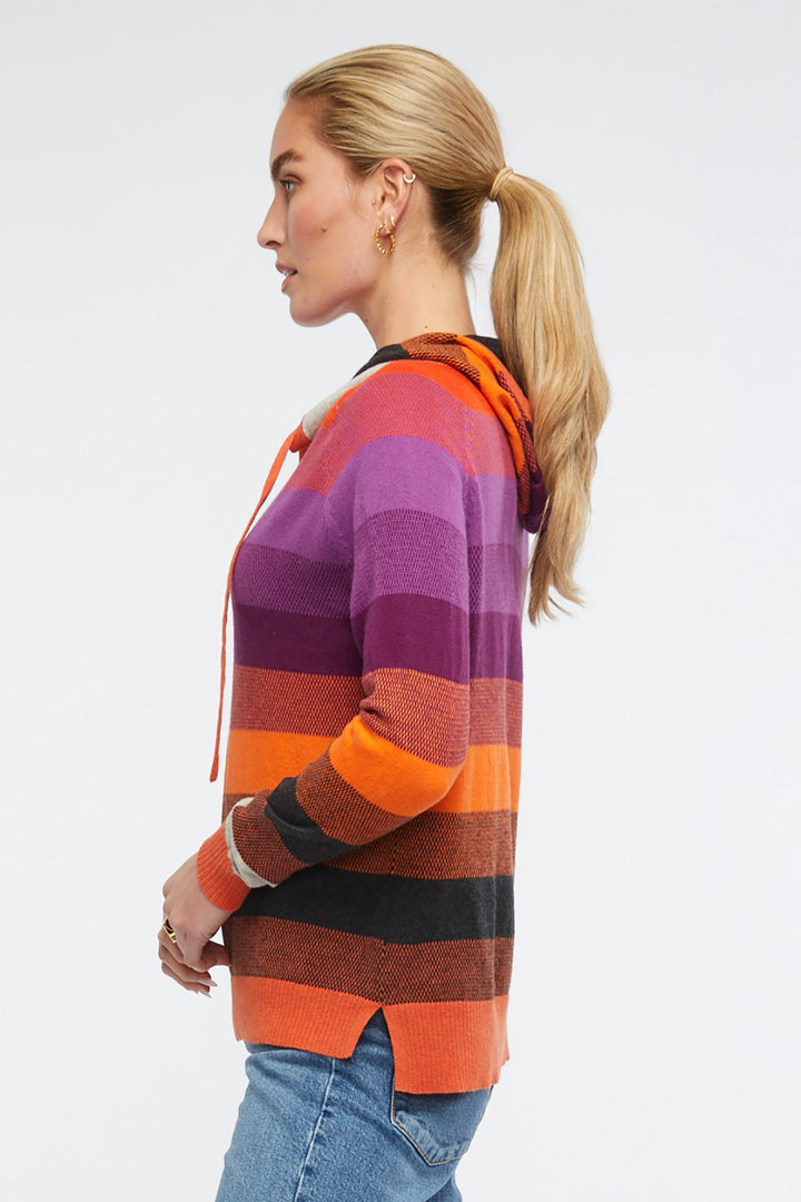 splice hoodie in Marmalade by Zaket and Plover side view