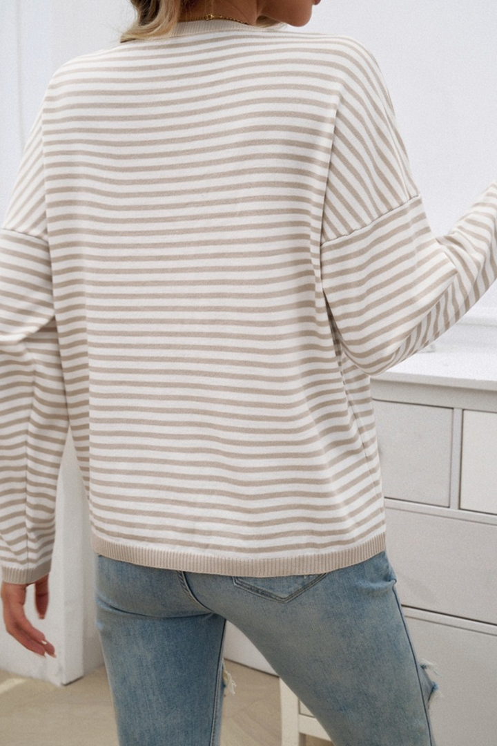 Striped Knit - Oat - MF16