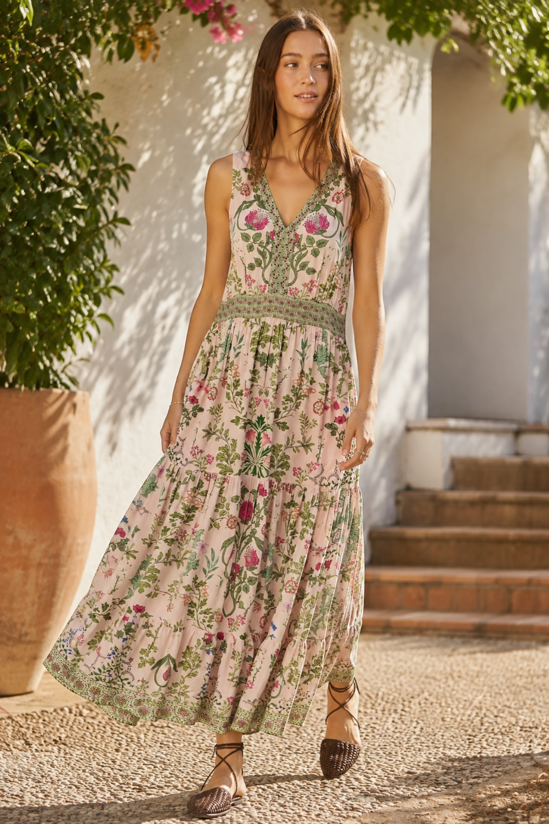 Tatiana Maxi Dress - Pink - RY11