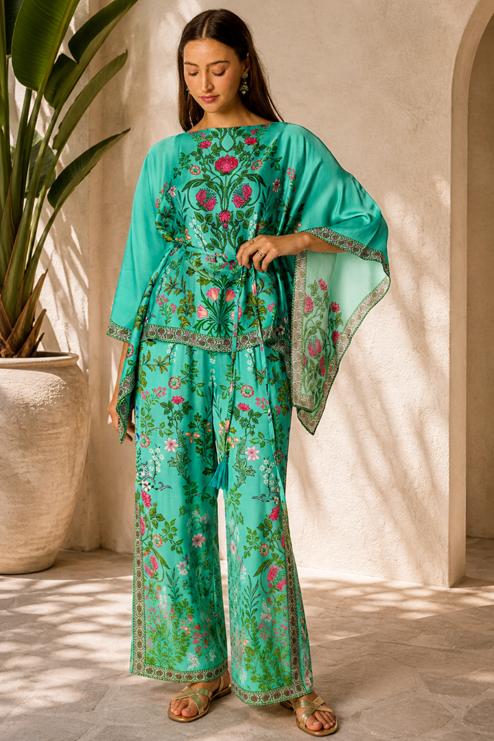Tatiana Poncho Top - Green - RY18
