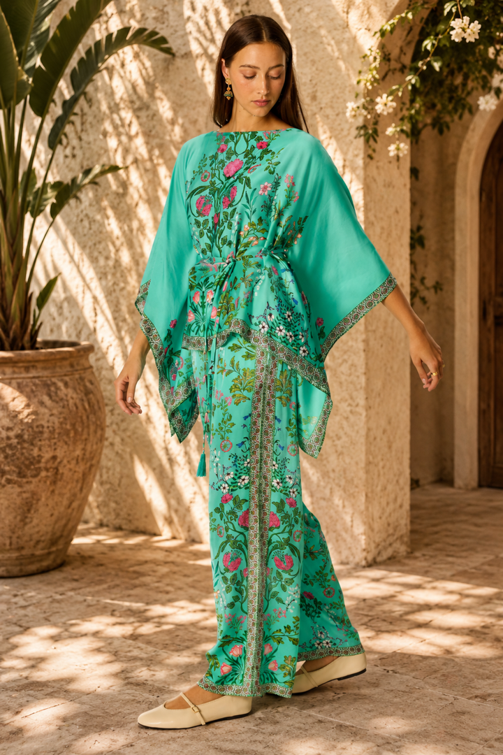 Tatiana Poncho Top - Green - RY18