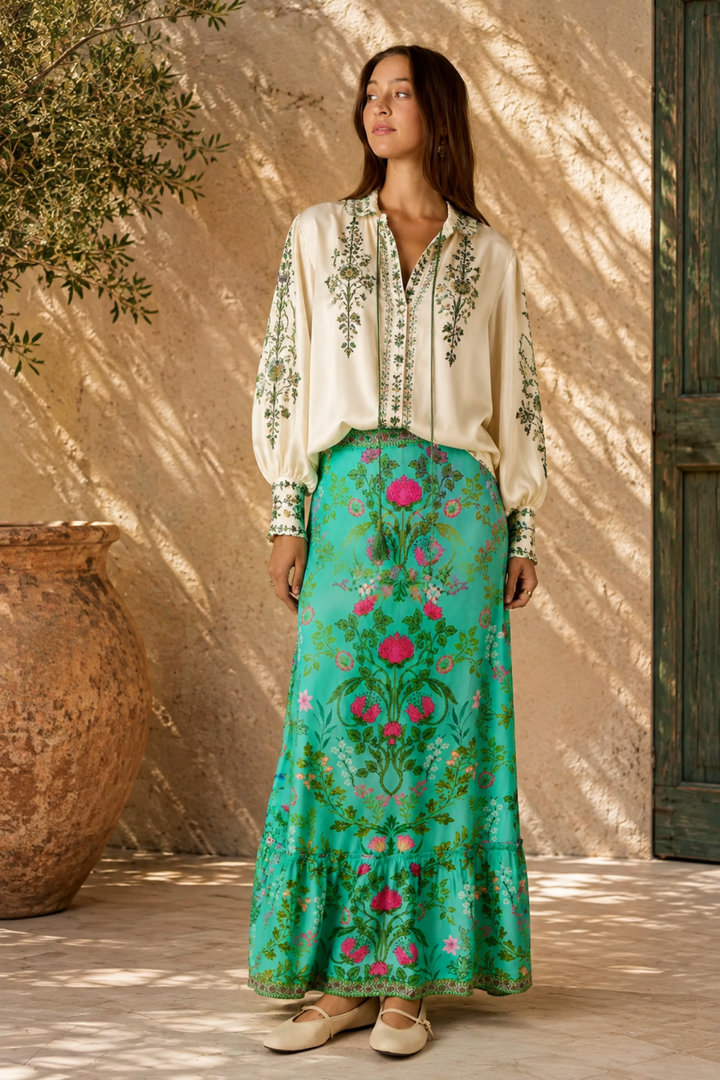 Tatiana Skirt - Green - RY22