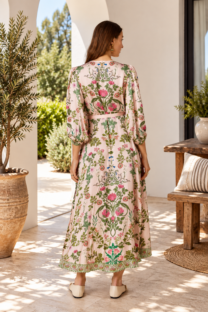 Tatiana Wrap Dress - Pink - RY26