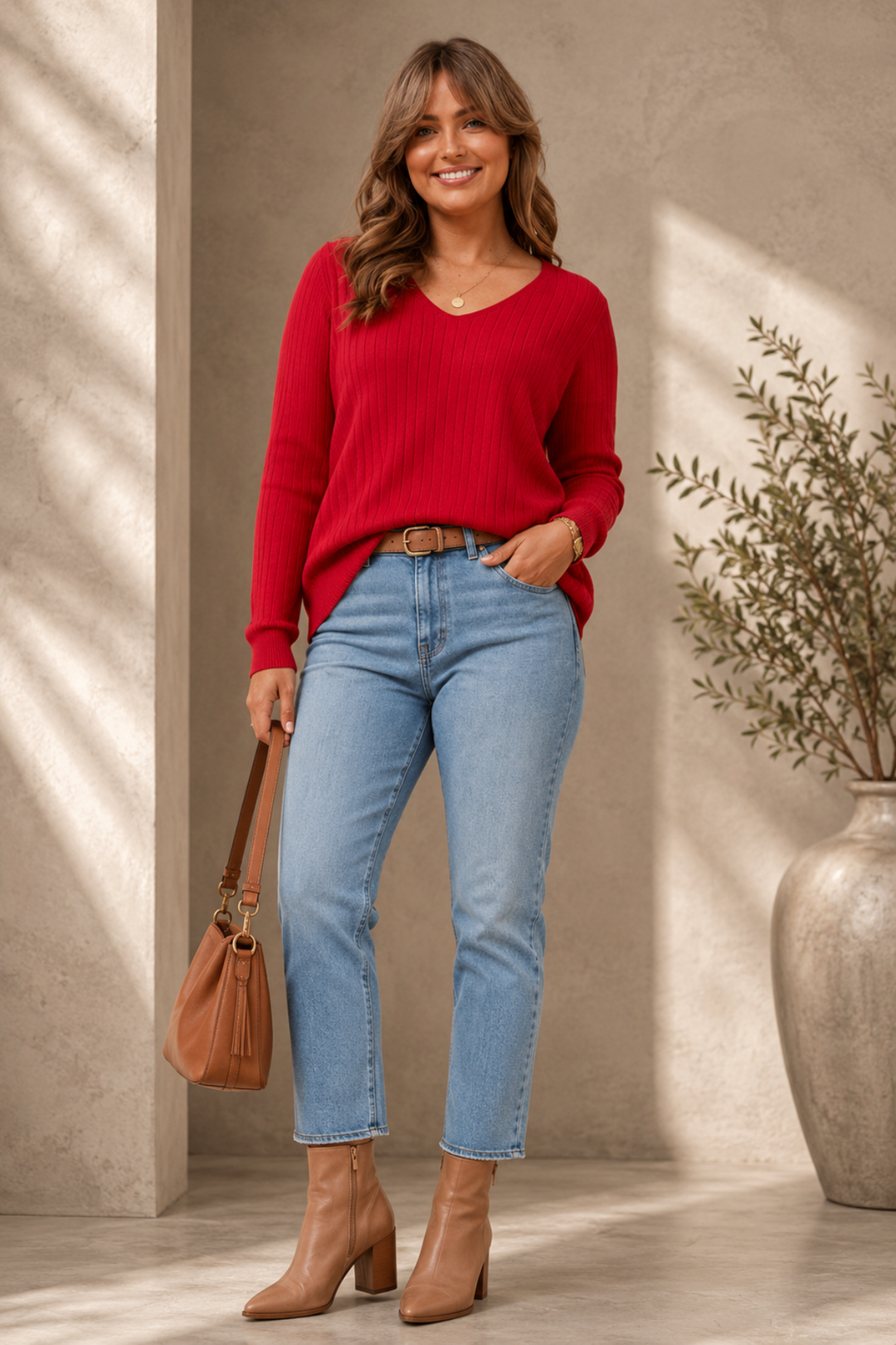 The Everyday Knit - Red - CK51