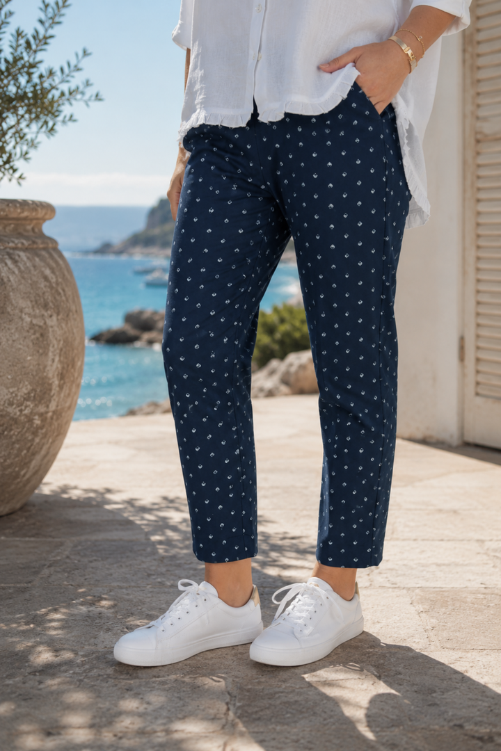 Tropez Slim Leg Print Pant - GS45