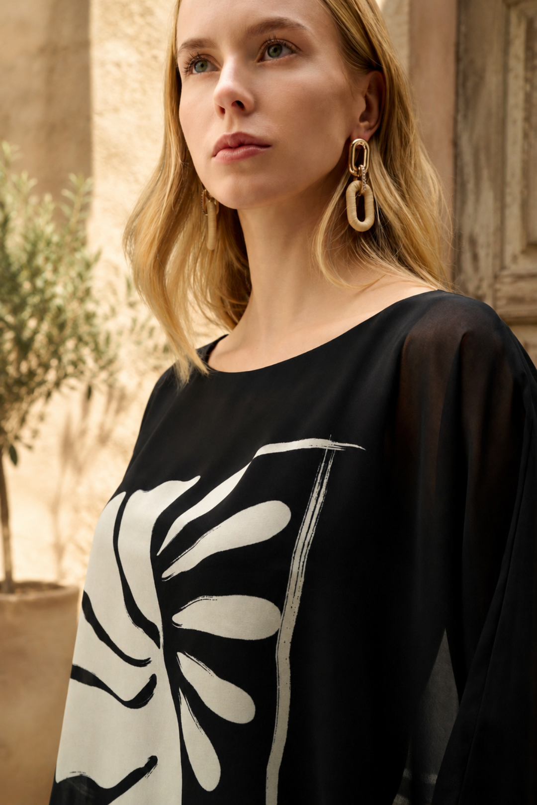 Tropical Poncho Top - JR4