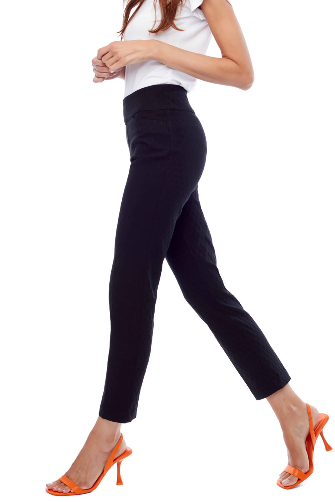Honeycomb Ankle Pant | Black | UP1