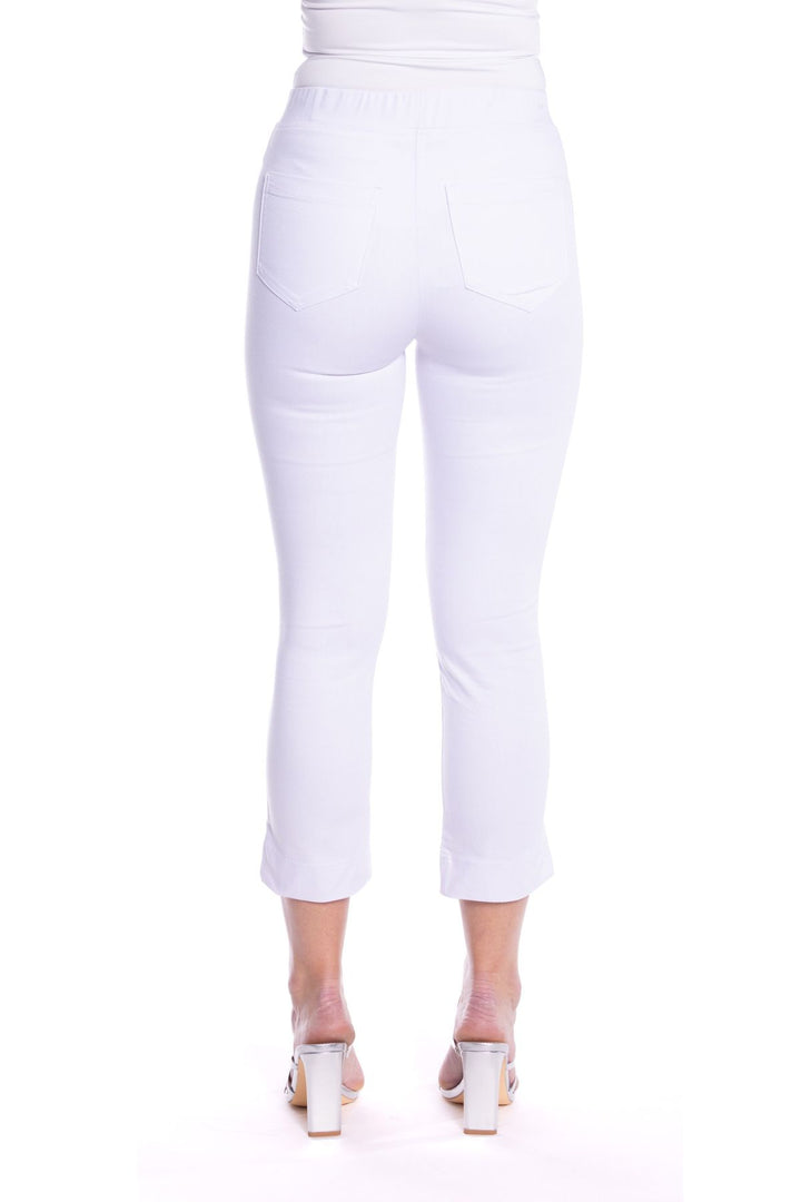 Lina 7/8 Pull on Pant - White  - CL1