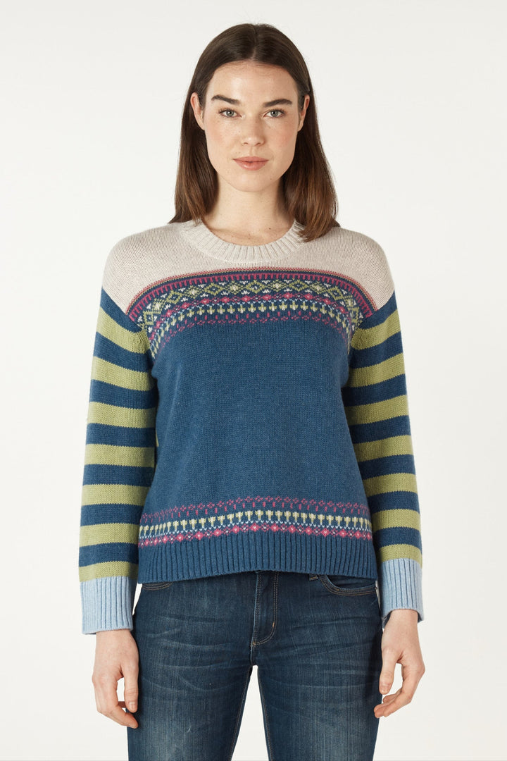 Fairisle Jumper - Denim - ZP1