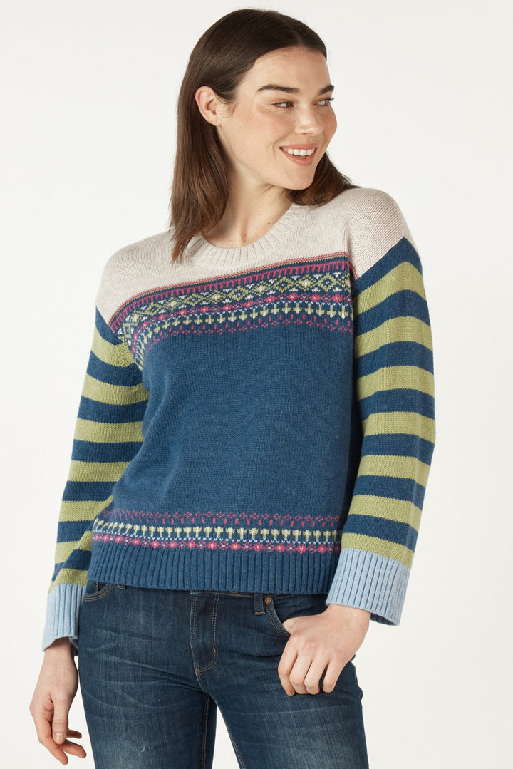 Fairisle Jumper - Denim - ZP1