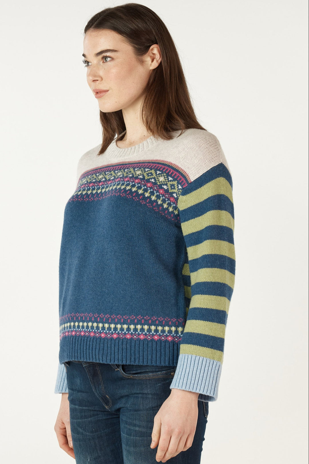 Fairisle Jumper - Denim - ZP1