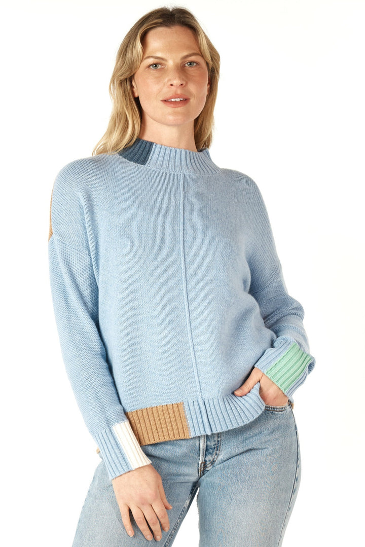 Colour Block Jumper - Mist - ZP2