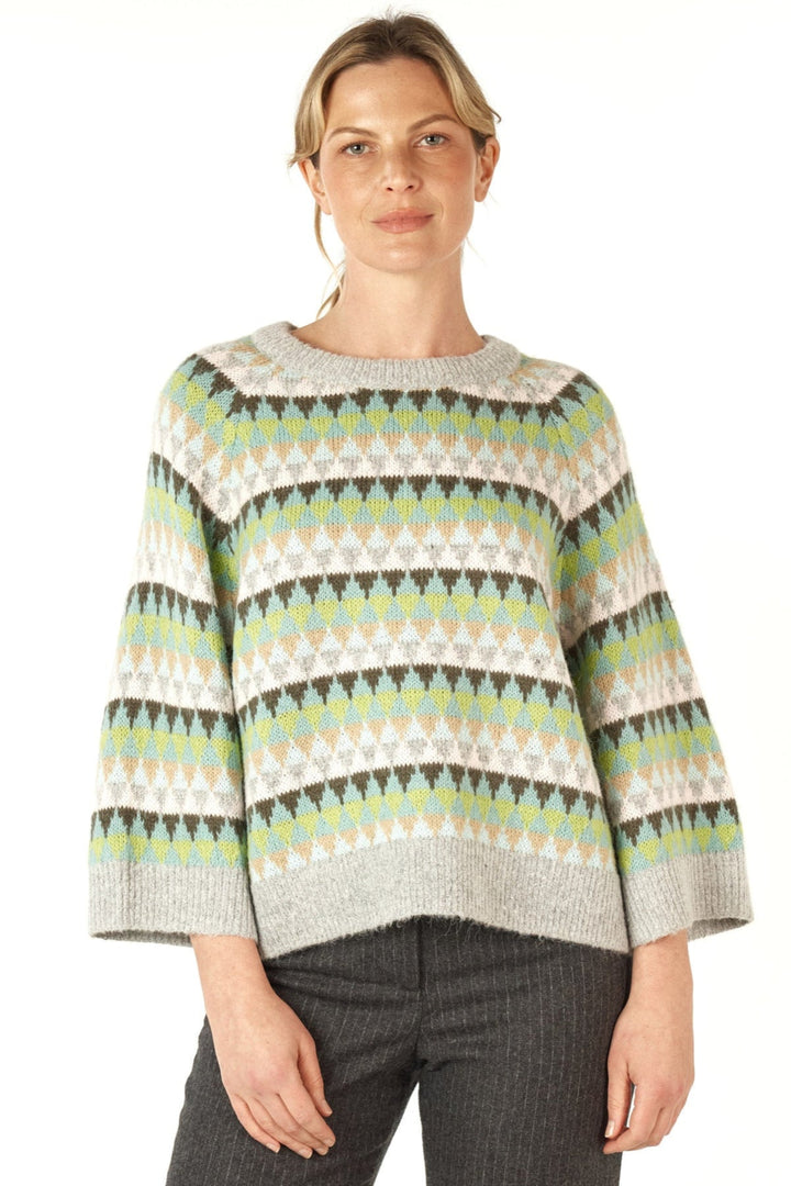 Mohair Fairisle Jumper - Marl - ZP5