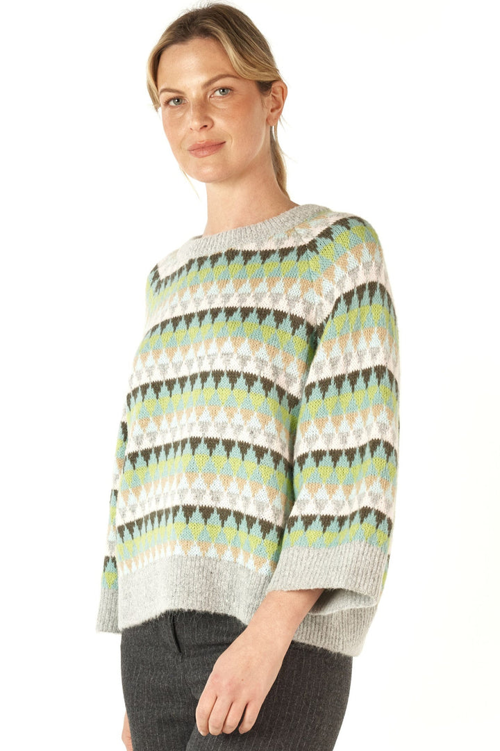 Mohair Fairisle Jumper - Marl - ZP5