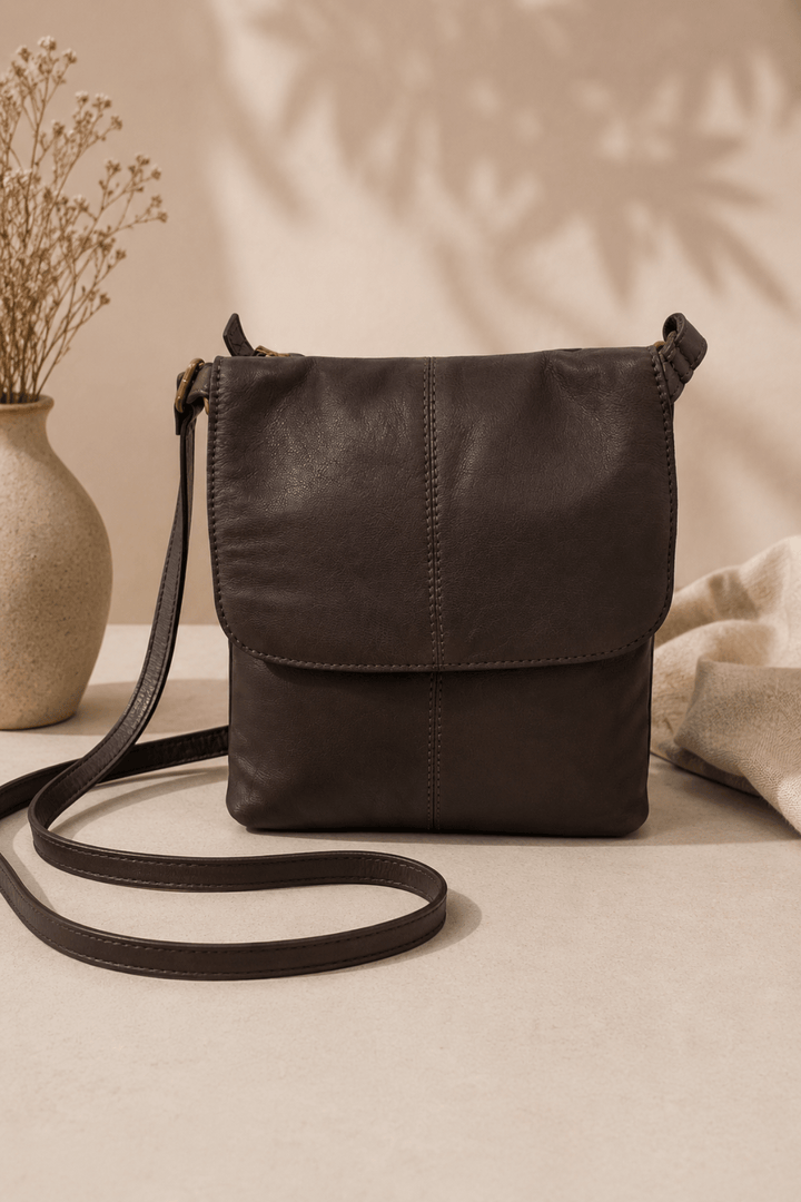 Abigail Cross Body Bag - Chocolate - ML5 - Pizazz BoutiqueModapelle