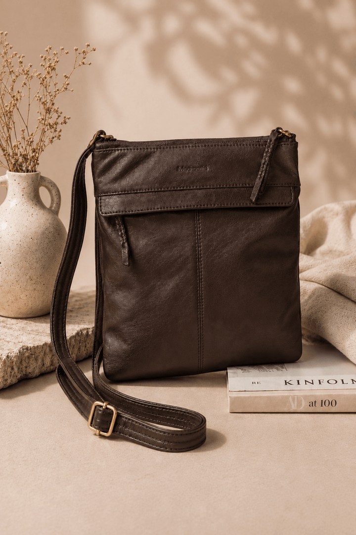Abigail Cross Body Bag - Chocolate - ML5 - Pizazz BoutiqueModapelle