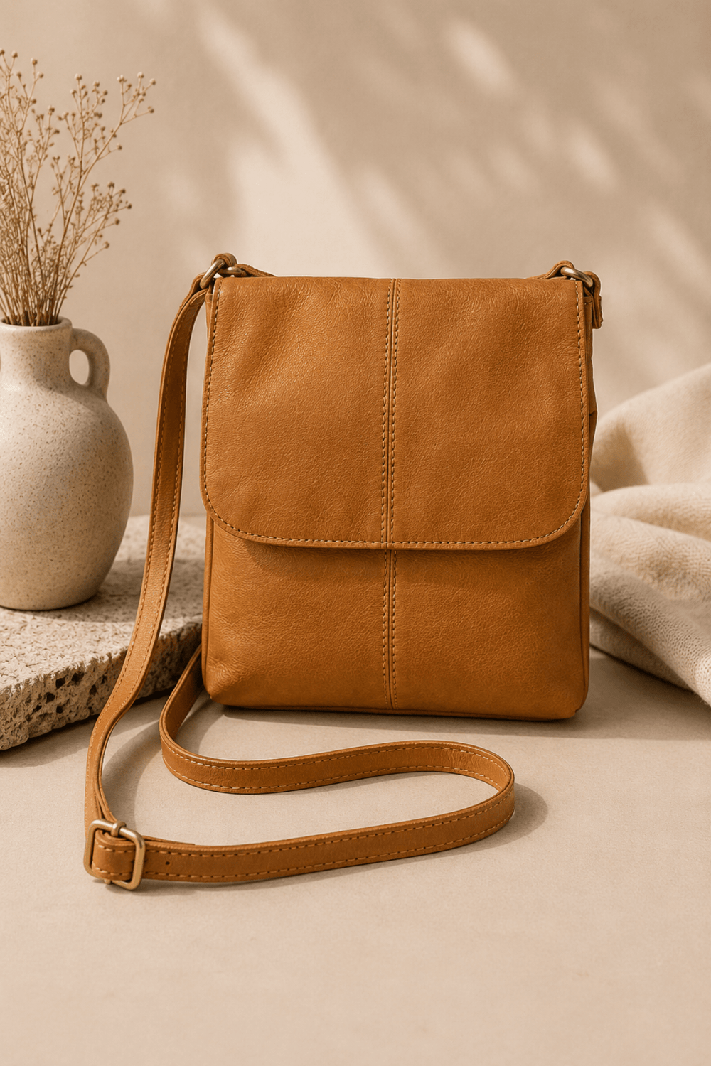 Abigail Cross Body Bag - Honey - ML5 - Pizazz BoutiqueModapelle