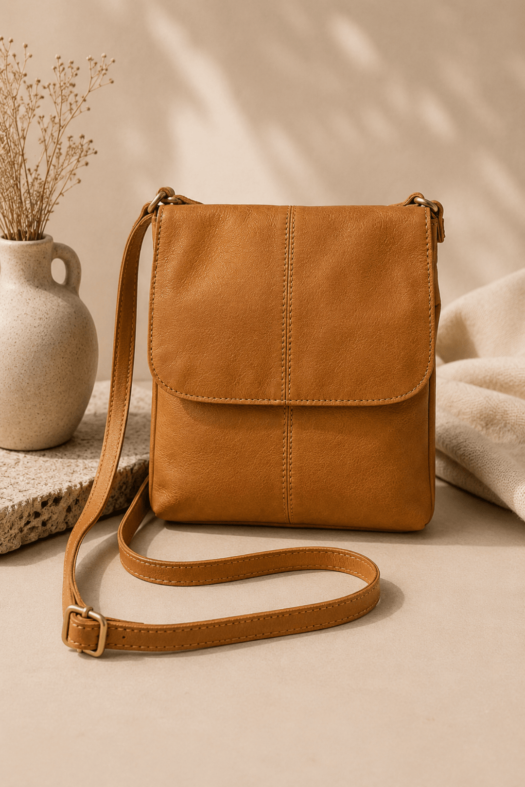 Abigail Cross Body Bag - Honey - ML5 - Pizazz BoutiqueModapelle