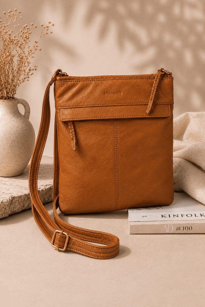 Abigail Cross Body Bag - Tan - ML5 - Pizazz BoutiqueModapelle