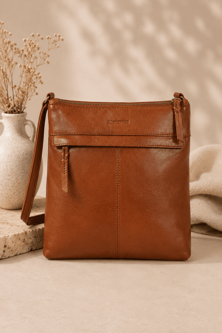 Abigail Cross Body Bag - Tan - ML5 - Pizazz BoutiqueModapelle