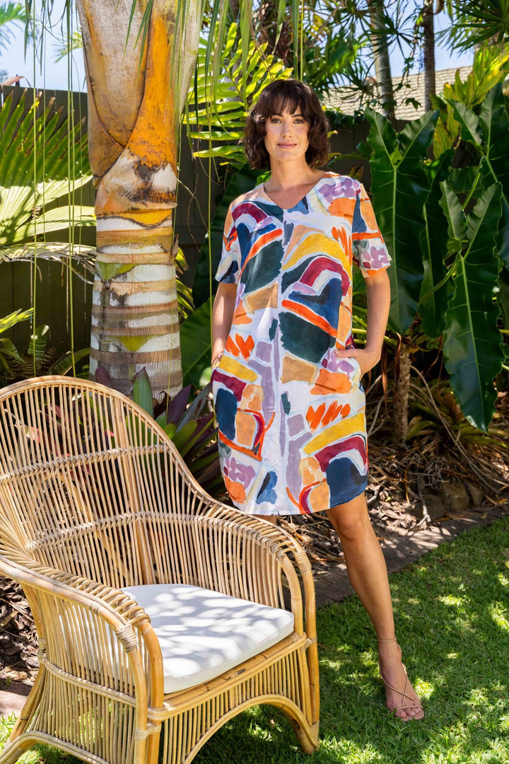 Abstract Dress - SS52 - Pizazz BoutiqueSee Saw
