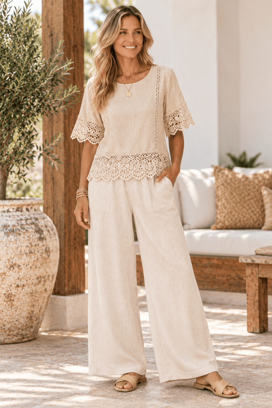 Adora Top - Sand - Pizazz BoutiqueFree Angel