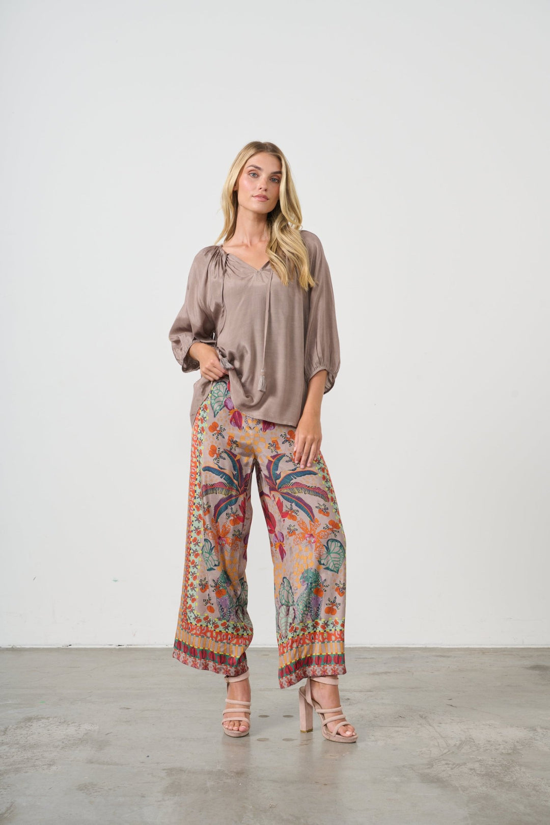 Aella Tie Top - Latte - CJ19 - Pizazz BoutiqueCaju