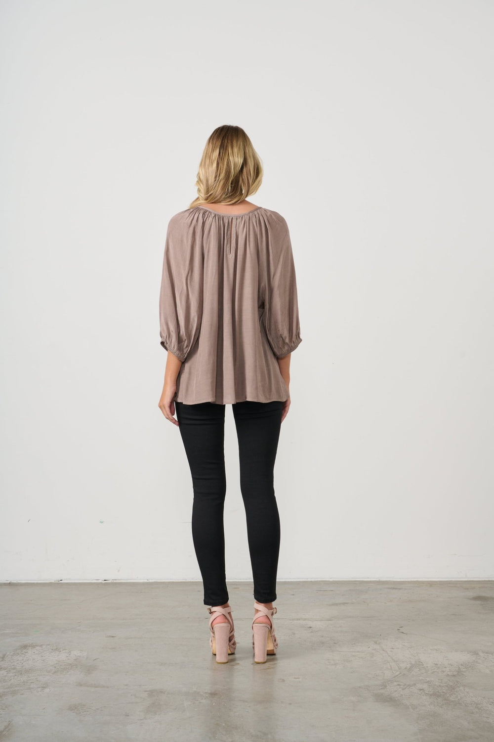 Aella Tie Top - Latte - CJ19 - Pizazz BoutiqueCaju