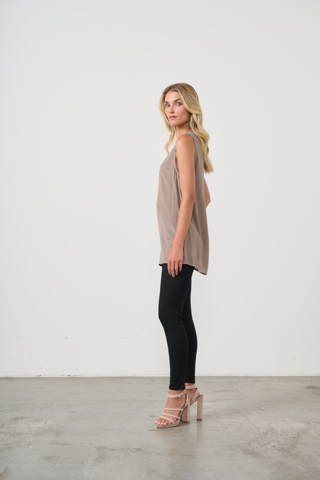 AellaTank Top - Mushroom - CJ23 - Pizazz BoutiqueCaju