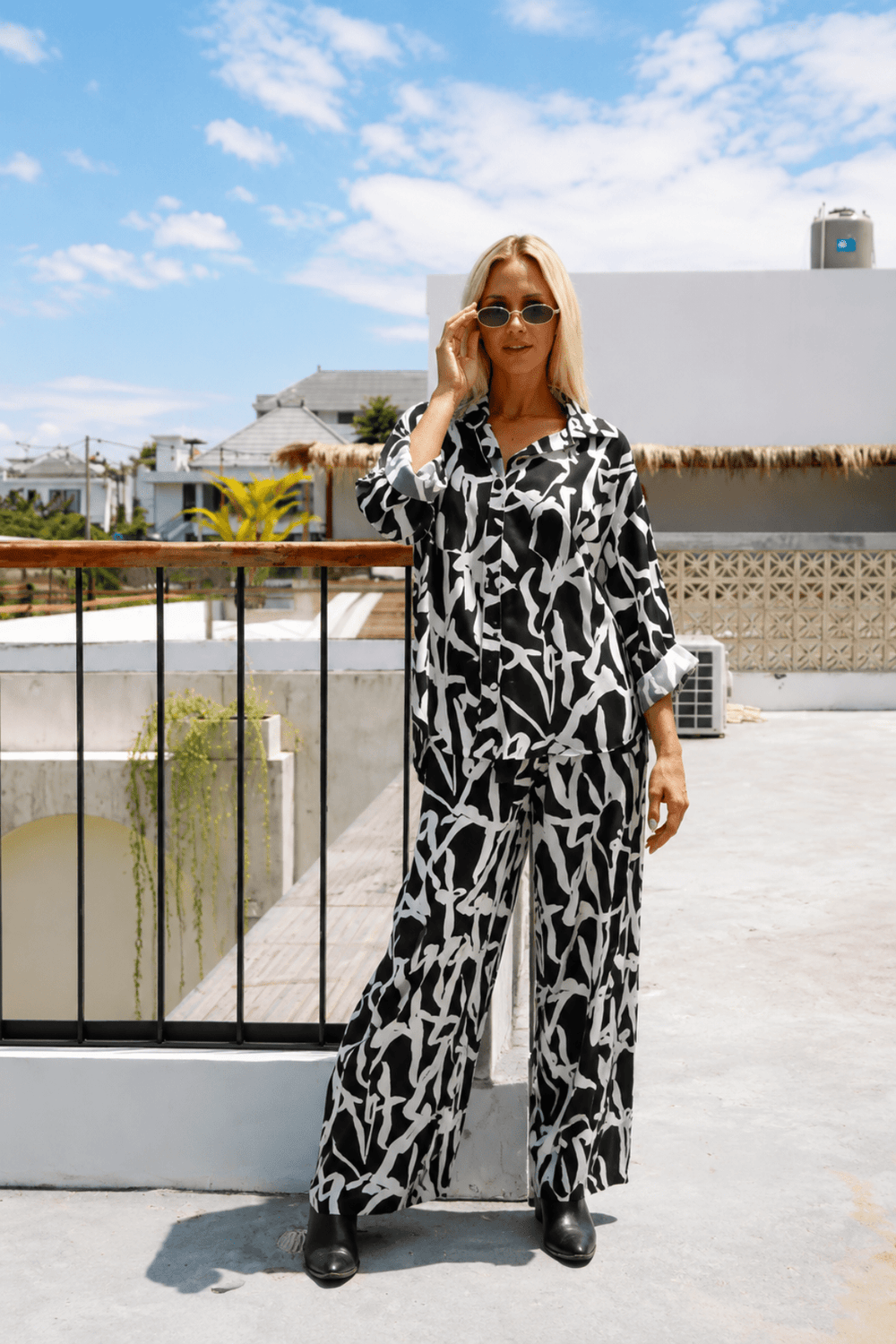 Alex Pant - Black/White - CB91 - Pizazz BoutiqueCarbon The Label