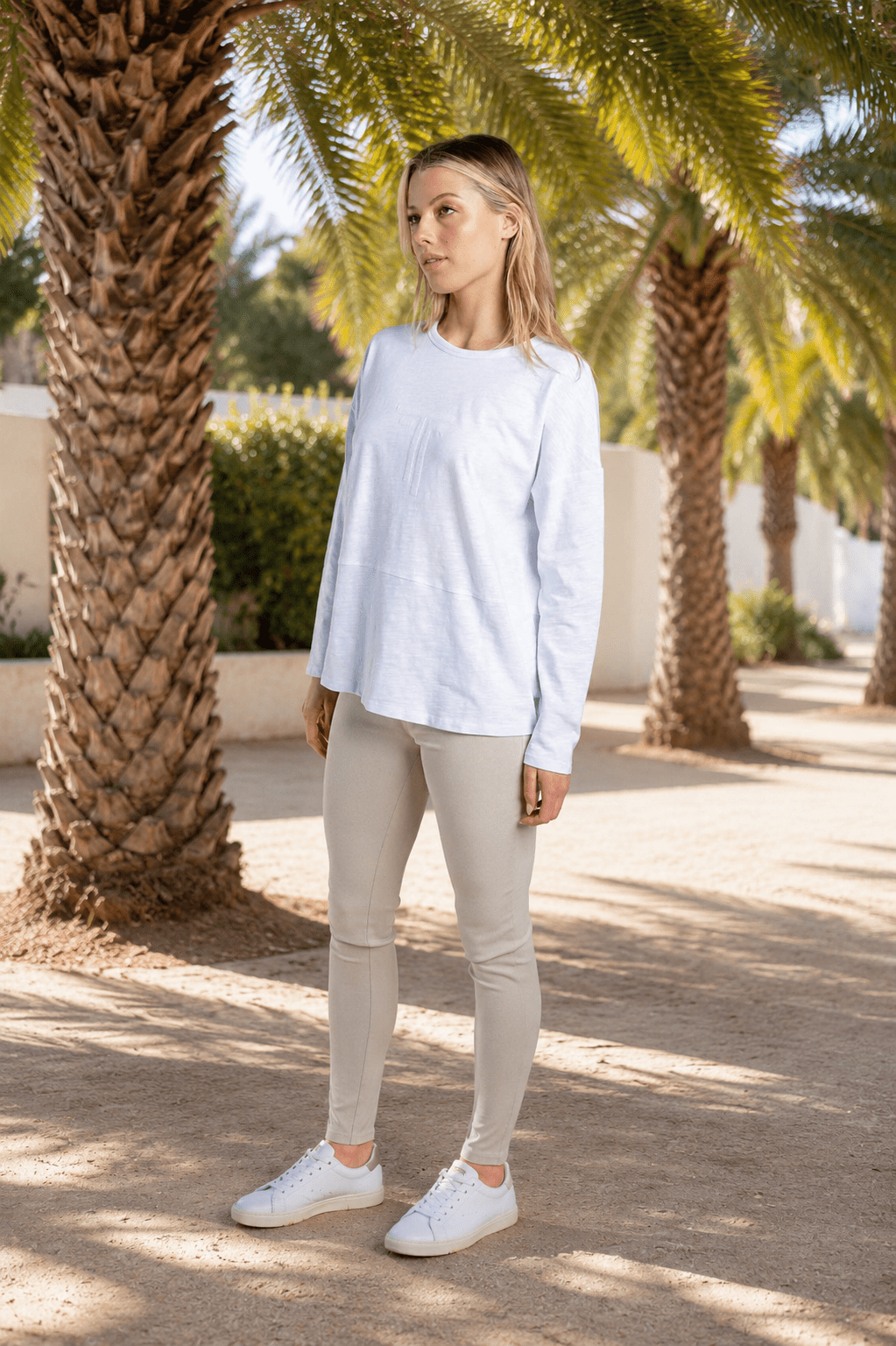 Alice Long Sleeve Tee - White - TT34 - Pizazz BoutiqueTwo-T's