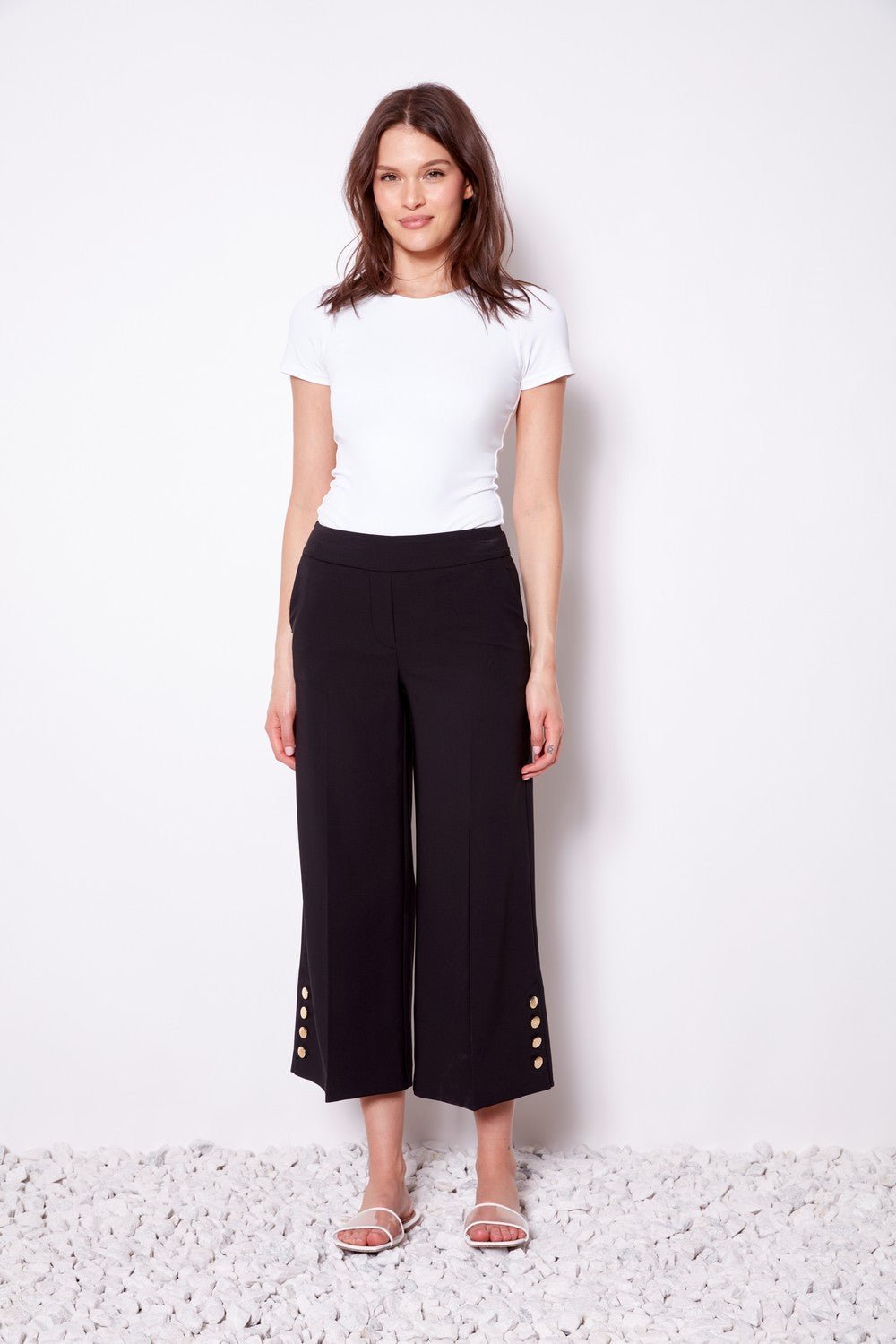 Amalfi Crop Pant - Black - UP11 - Pizazz BoutiqueUp!