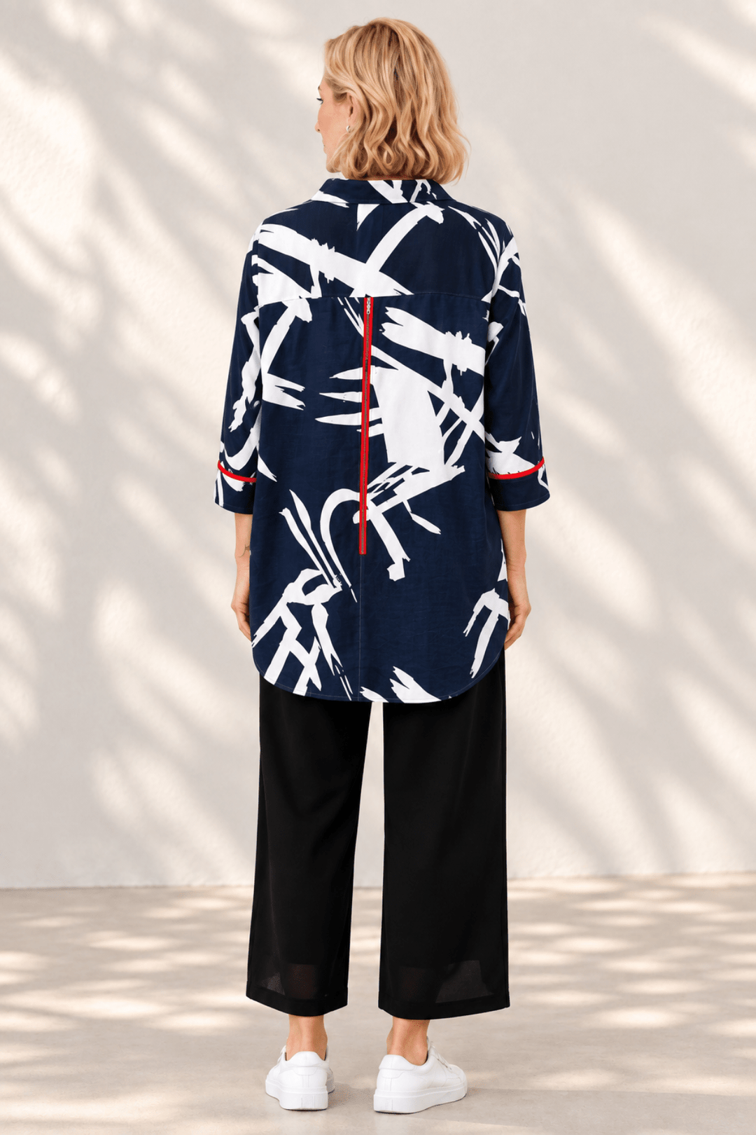 Amalfi Shirt - Navy - W6 - Pizazz BoutiqueWhispers