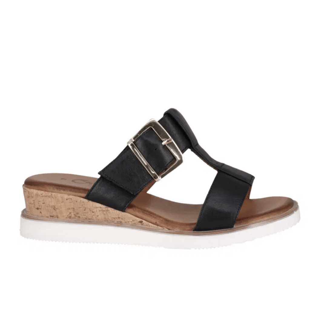 Amara Black Wedge - C4 - Pizazz BoutiqueCabello