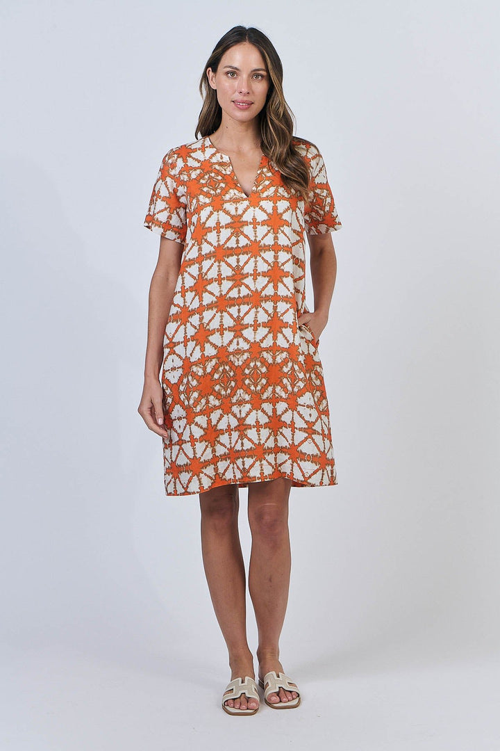 Amara Linen Dress - Urchin - OJ60 - Pizazz BoutiqueNaturals By O & J