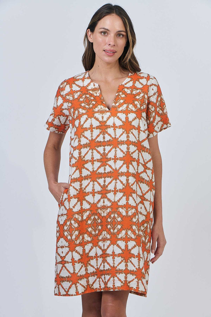 Amara Linen Dress - Urchin - OJ60 - Pizazz BoutiqueNaturals By O & J