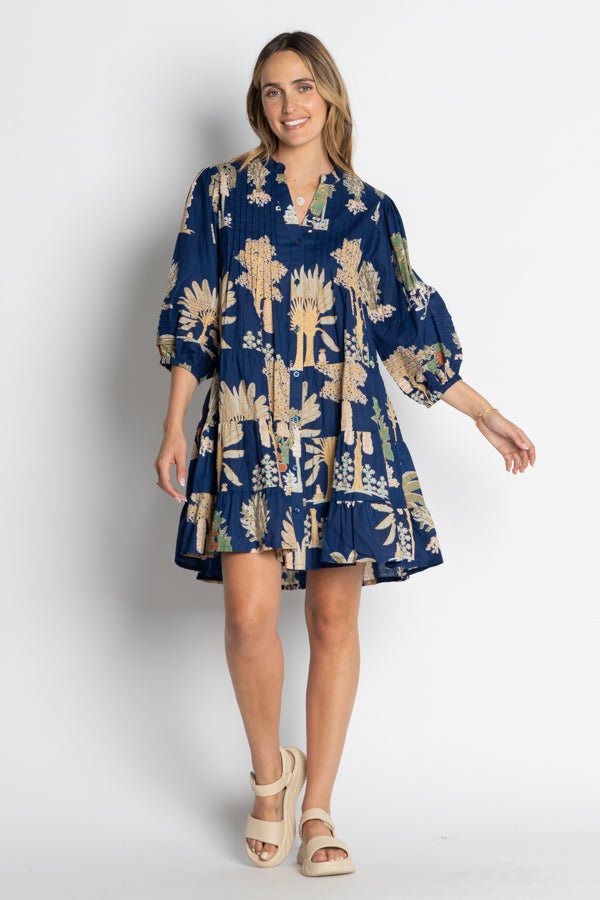 Amrita Dress - Navy - LL5 - Pizazz BoutiqueLula Life