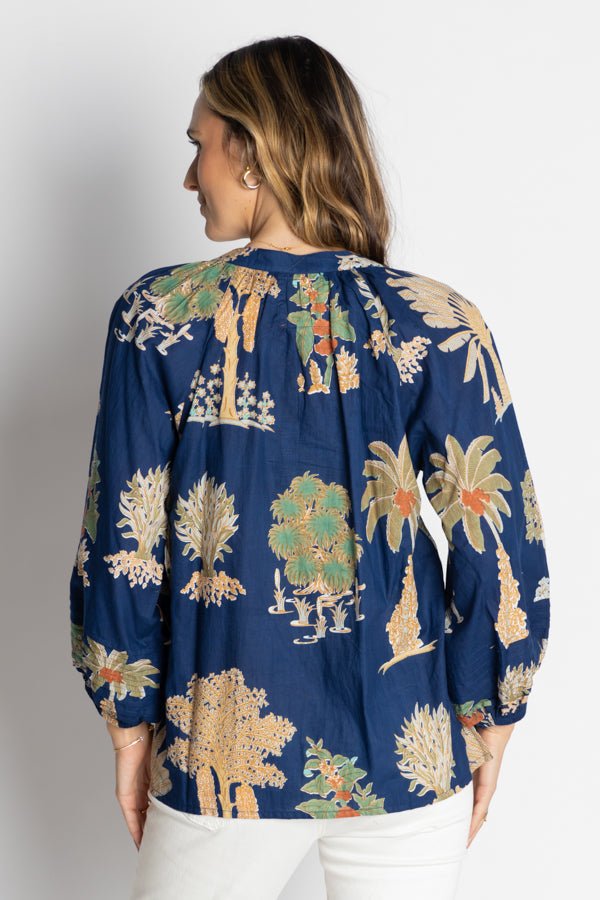 Amrita Shirt - Navy - LL11 - Pizazz BoutiqueLula Life
