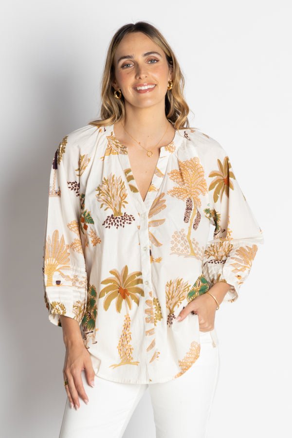 Amrita Shirt - White - LL11 - Pizazz BoutiqueLula Life