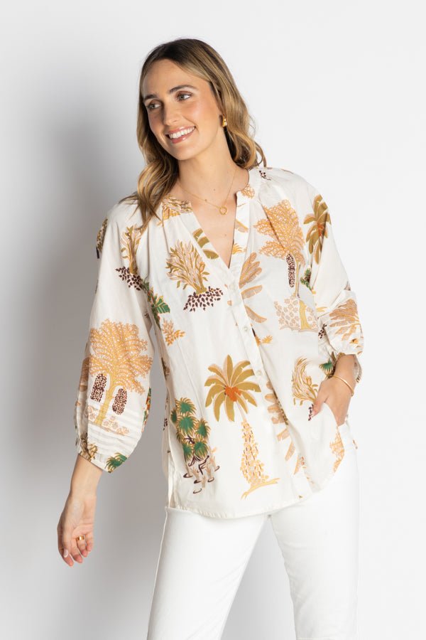 Amrita Shirt - White - LL11 - Pizazz BoutiqueLula Life